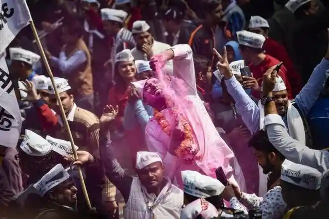 Arvind kejriwal set to returns as Delhi CM for third times after the voters of delhi.. 